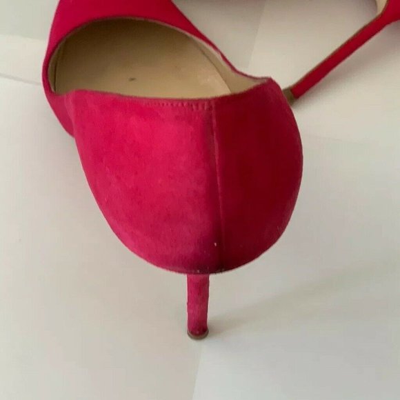 Manolo Blahnik - Hot Pink Heels (Suede Size 7.5) - Picture 9 of 14
